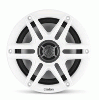Clarion - CMSP - Marine Speakers 6.5" with White and Black Sport Grille (CMS-651-SWB) - 010-03045-00 - Garmin